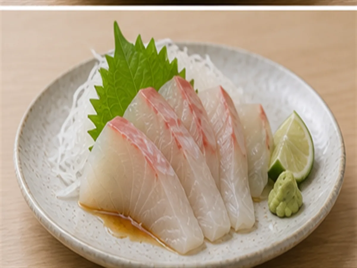 Sea Bass Ponzu Sashimi